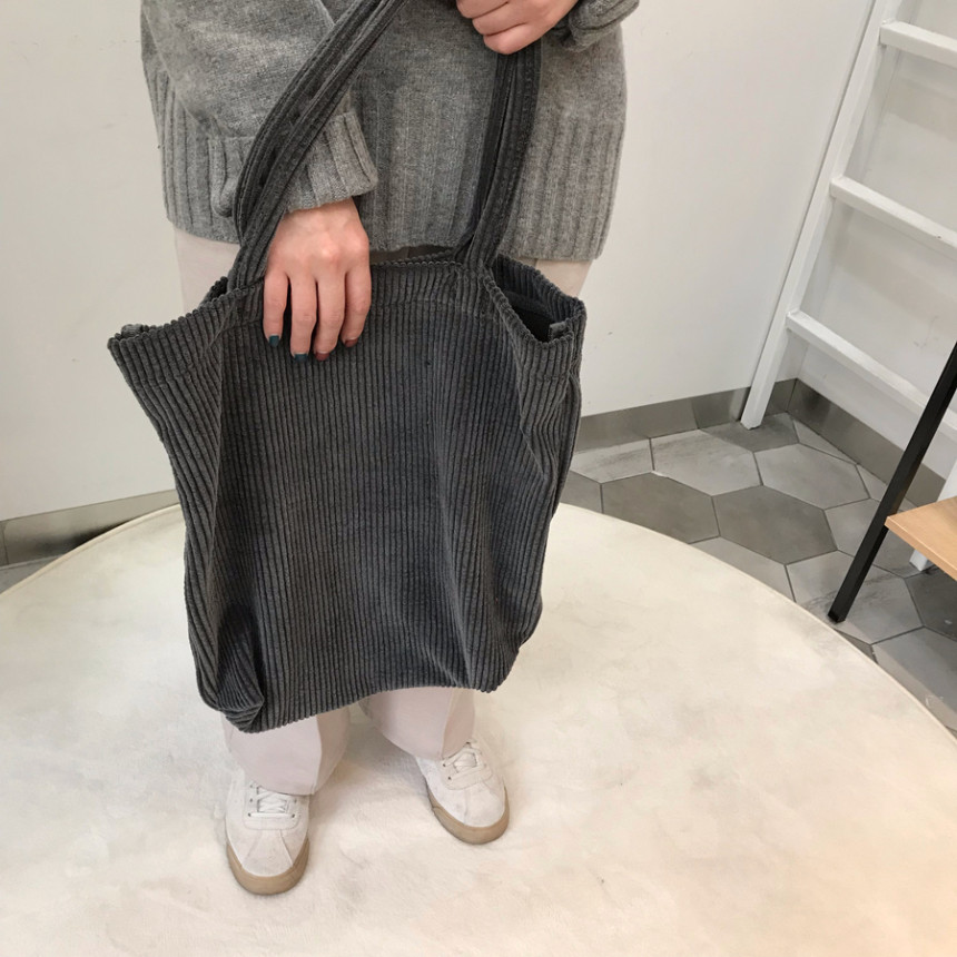 TOTE ECO SHOPPING TRAVEL corduroy eco bag golden b