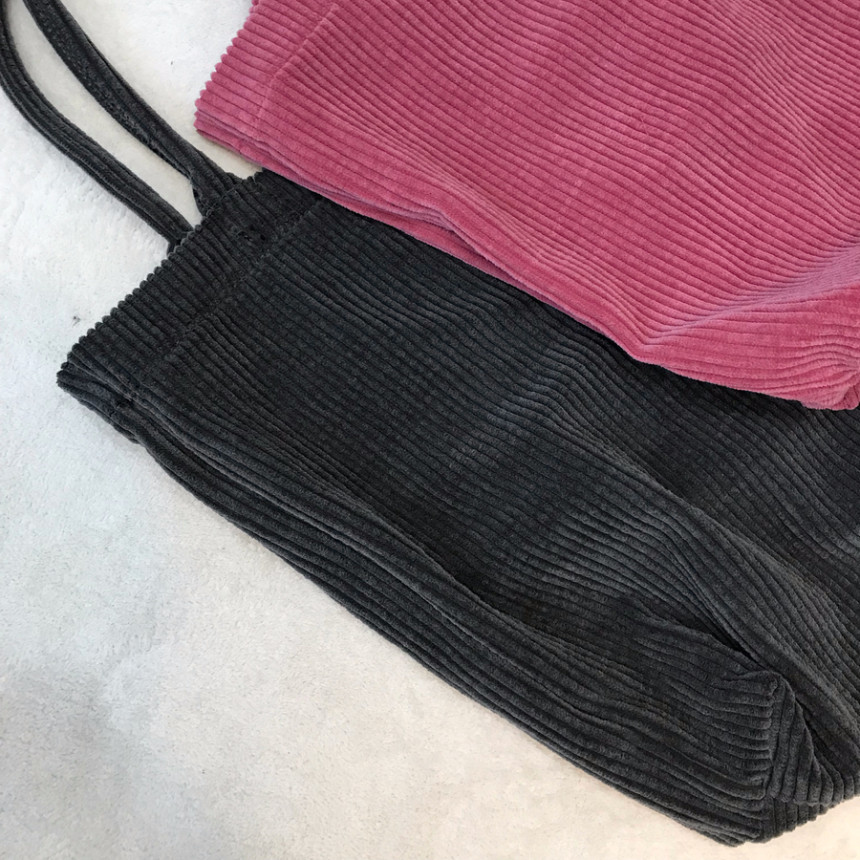 TOTE ECO SHOPPING TRAVEL corduroy eco bag golden b