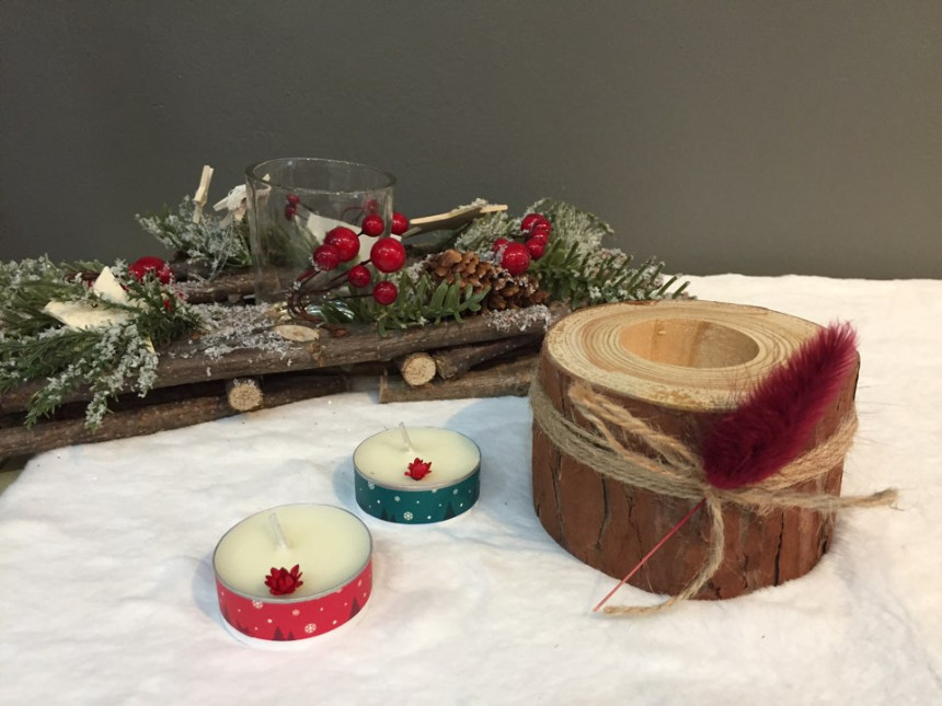 Birch lagras tea light holder set coffee aroma lig