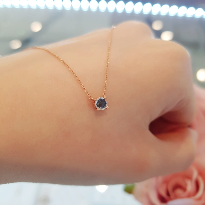 Rose Montgomery Blue Sapphire Necklace RS0218