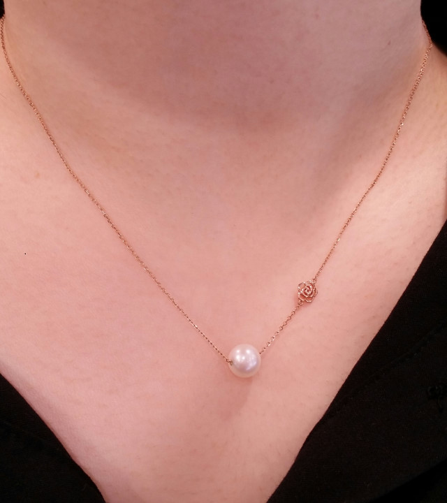 Rose Mont 14K freshwater pearl necklace RS0065