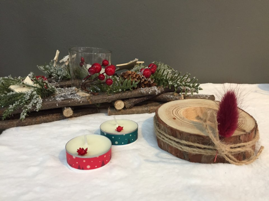 Birch lagras tea light holder set coffee aroma lig