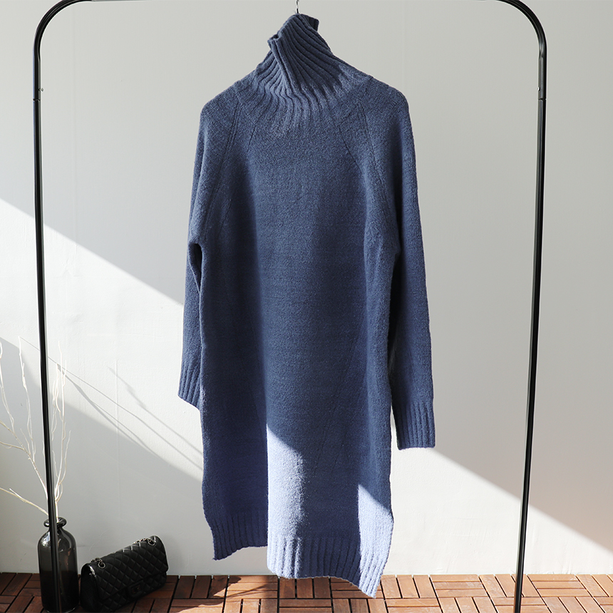 Cosplay Polo Knit One Piece Loose Fit Urun Winter 