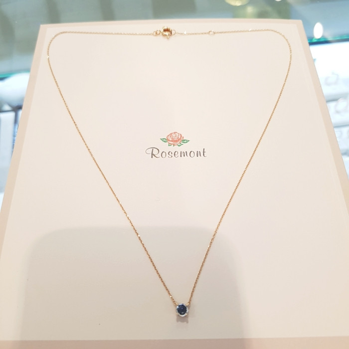 Rose Montgomery Blue Sapphire Necklace RS0218