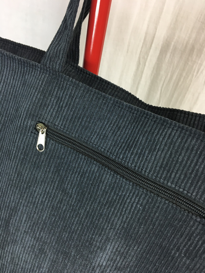 TOTE ECO SHOPPING TRAVEL two-pocket golden eco bag