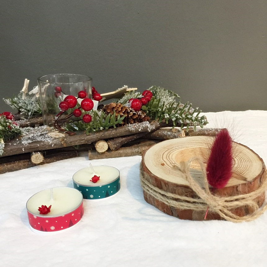 Birch lagras tea light holder set coffee aroma lig