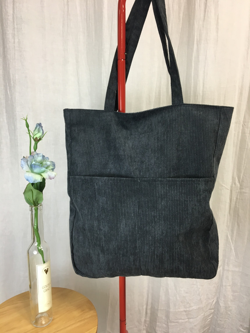 TOTE ECO SHOPPING TRAVEL two-pocket golden eco bag