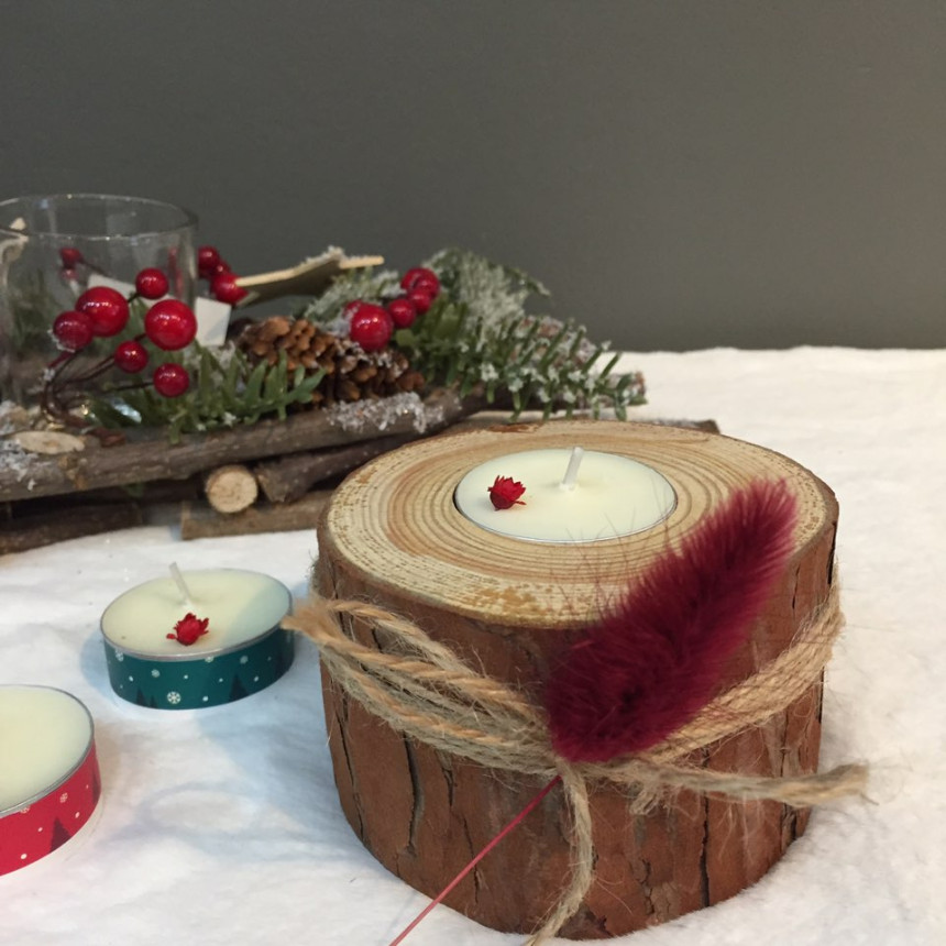 Birch lagras tea light holder set coffee aroma lig