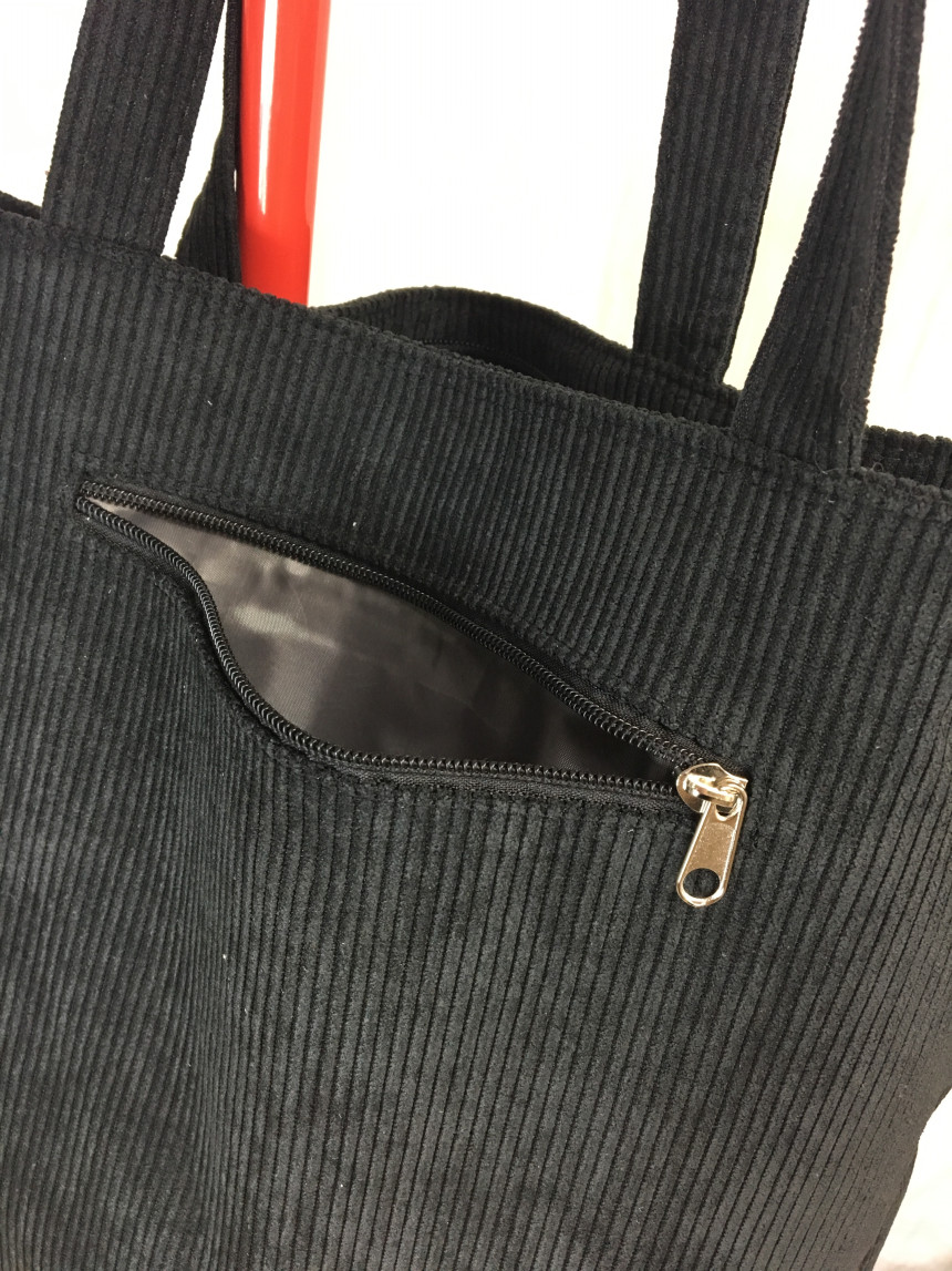 TOTE ECO SHOPPING TRAVEL two-pocket golden eco bag