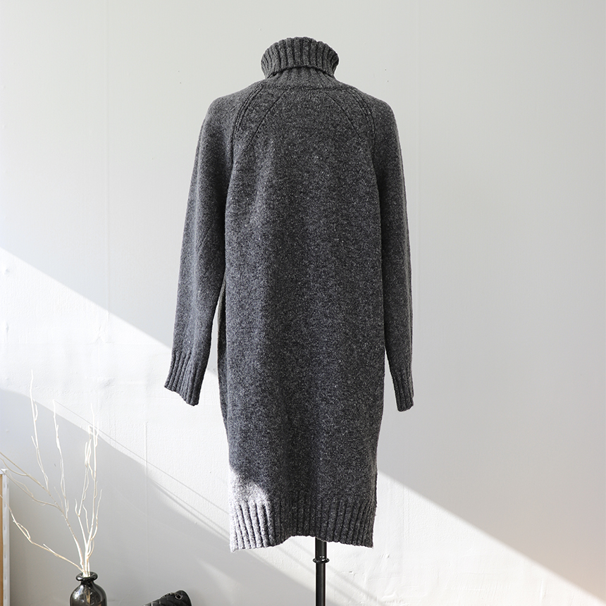 Cosplay Polo Knit One Piece Loose Fit Urun Winter 