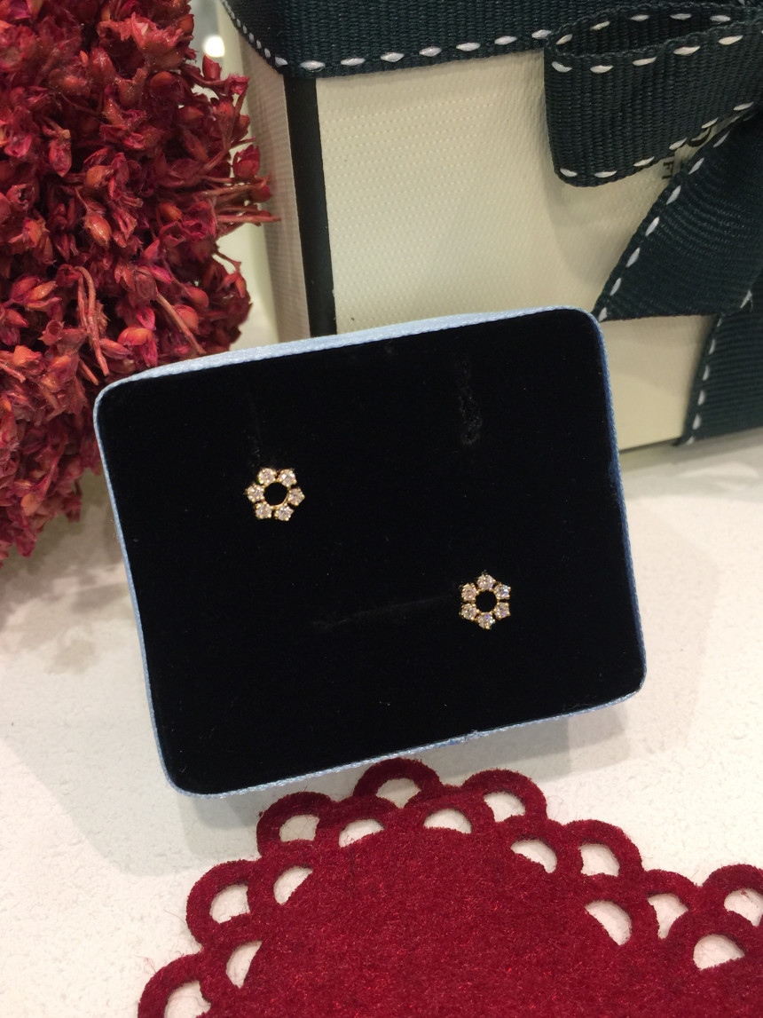 <b><p>Lloyd Mini Snow Flake earrg ECPF2015 Girl</p></b><b><p>ロイド ミニ雪花 イヤリング ECPF2015 少女ルック 10代の女性 デイリーコーディネート</p></b><br /><br /><p align='center'>