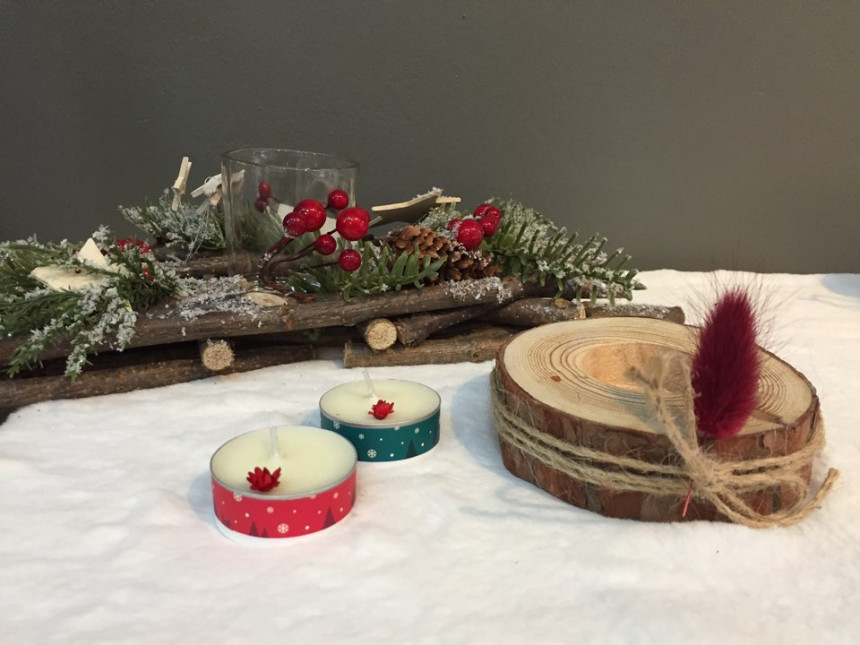 Birch lagras tea light holder set coffee aroma lig