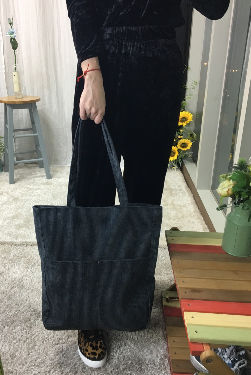 TOTE ECO SHOPPING TRAVEL two-pocket golden eco bag