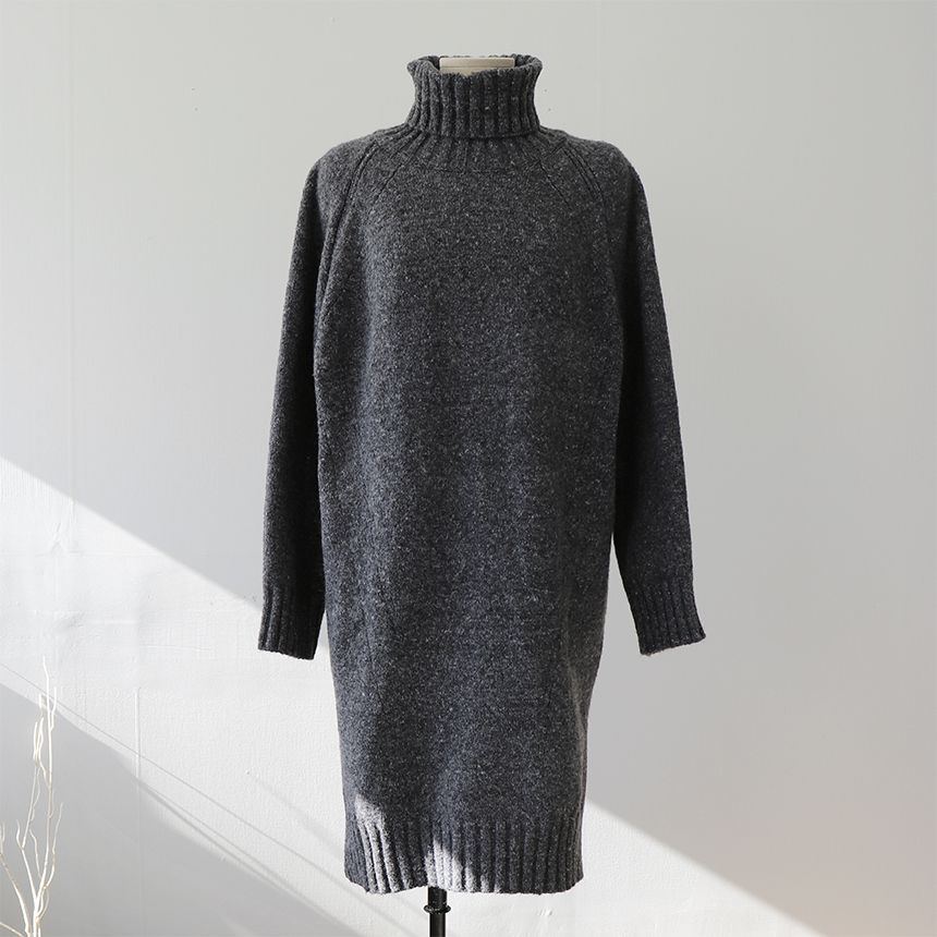 Cosplay Polo Knit One Piece Loose Fit Urun Winter 