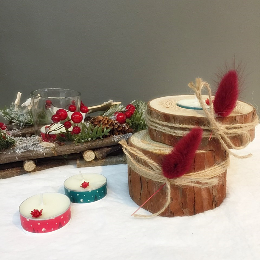 Birch lagras tea light holder set coffee aroma lig