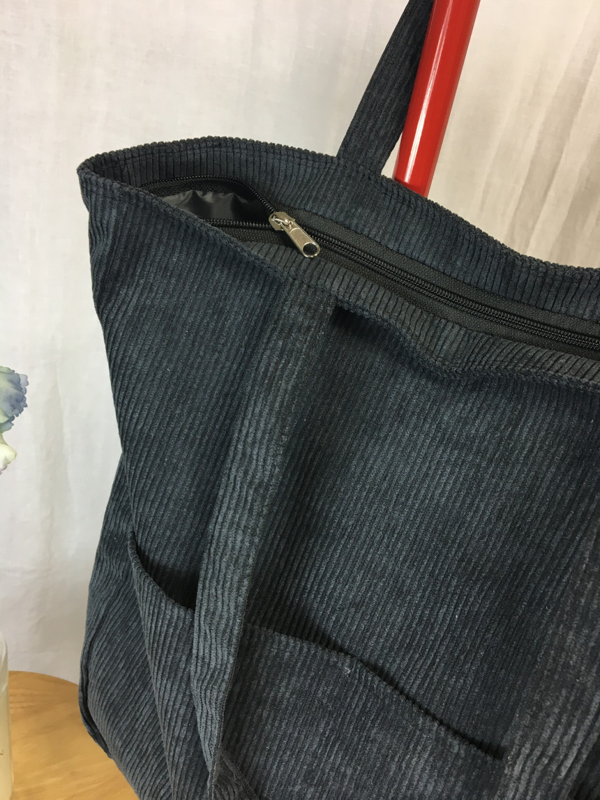 TOTE ECO SHOPPING TRAVEL two-pocket golden eco bag