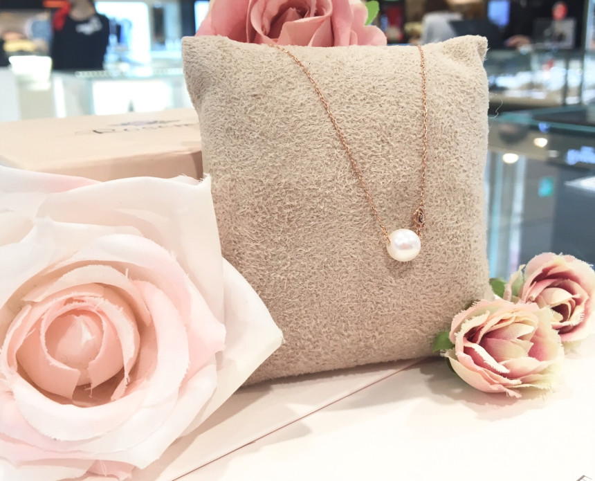 Rose Mont 14K freshwater pearl necklace RS0065