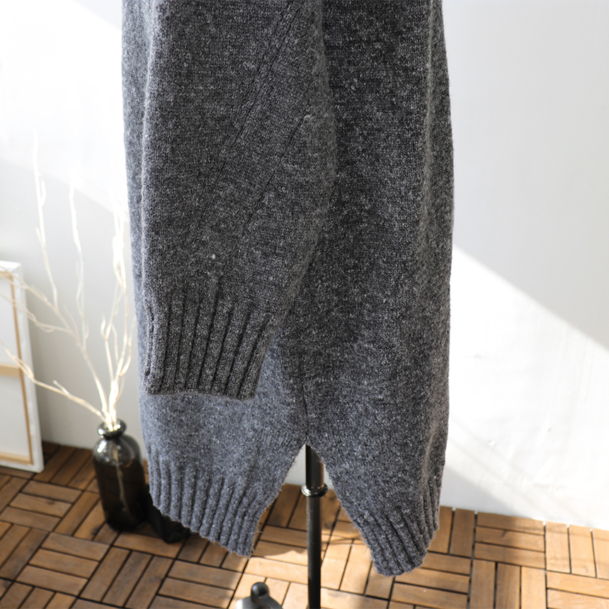 Cosplay Polo Knit One Piece Loose Fit Urun Winter 