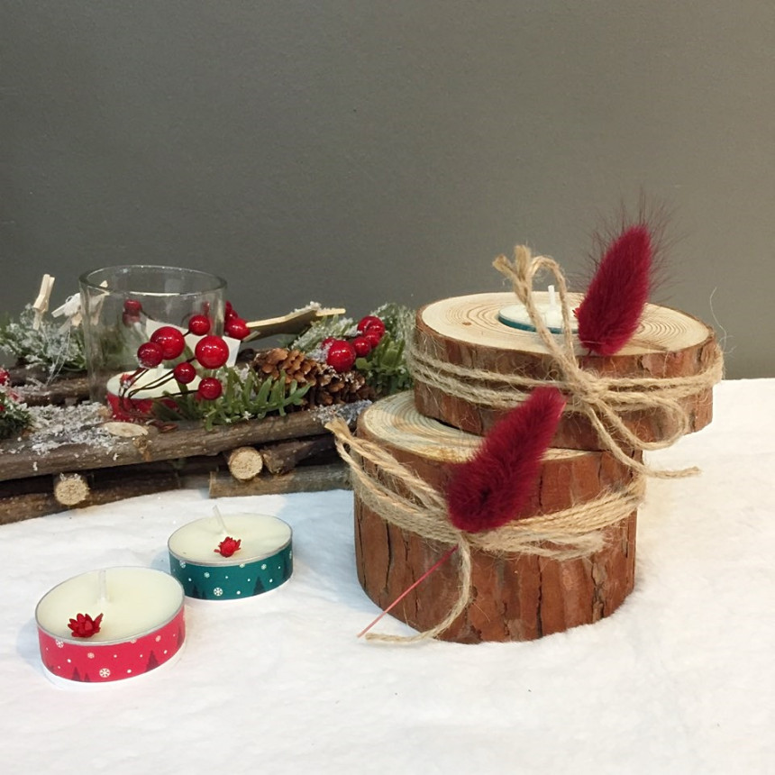 Birch lagras tea light holder set coffee aroma lig