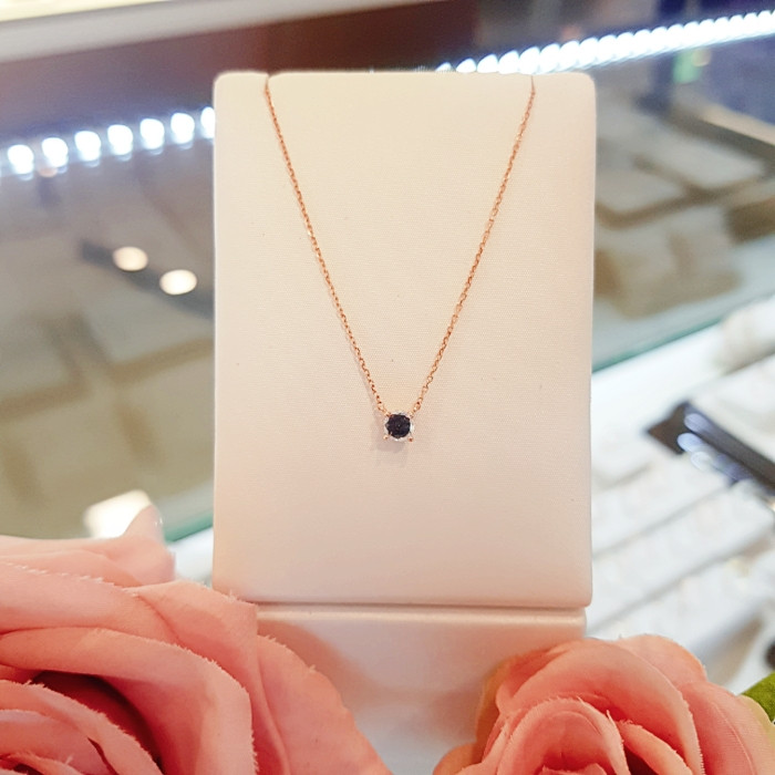 Rose Montgomery Blue Sapphire Necklace RS0218