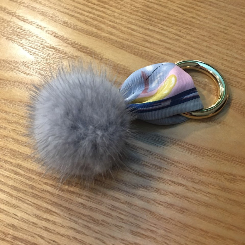 Mink Fabric Keyring Luxurious love A variety of pr