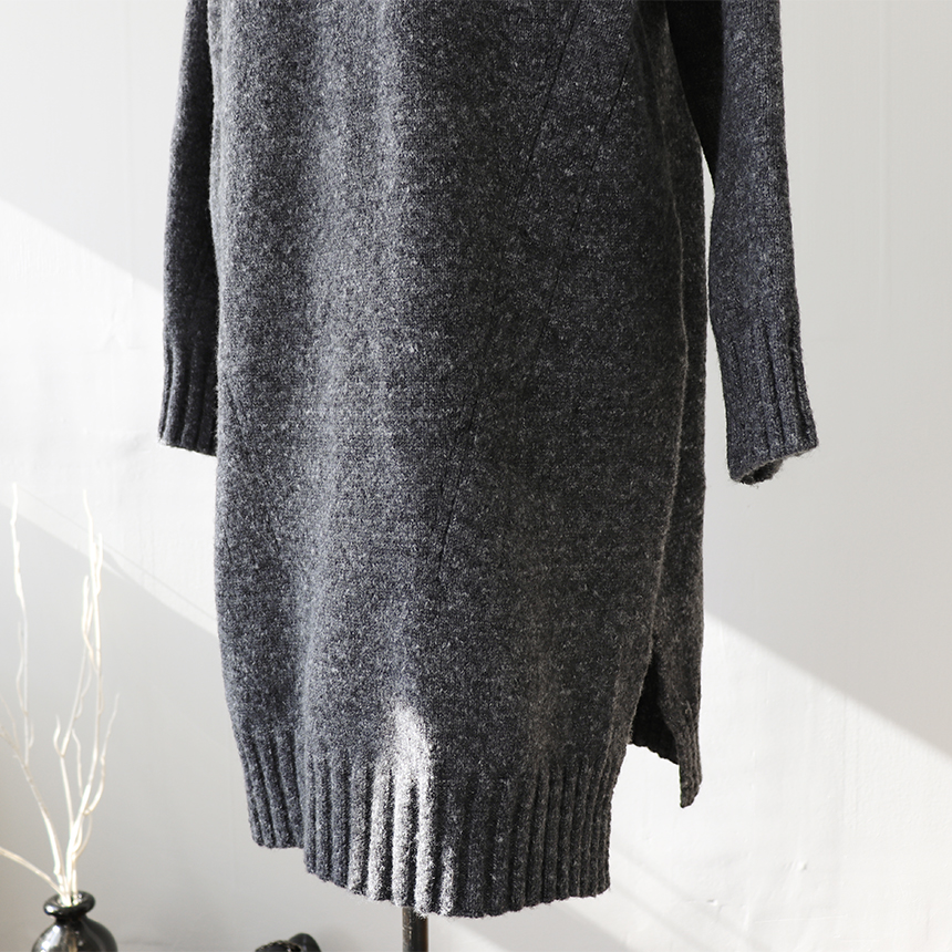 Cosplay Polo Knit One Piece Loose Fit Urun Winter 