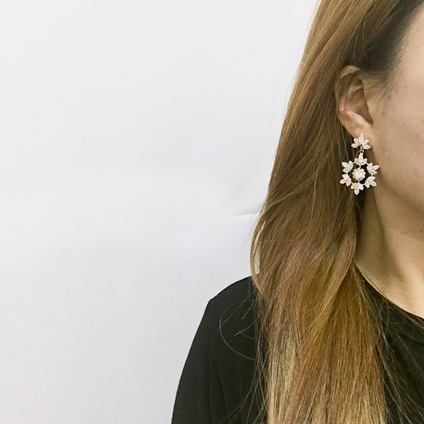 Snowflake Cubic Drop Earrings Party Fashion Earrin