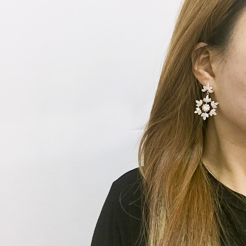 Snowflake Cubic Drop Earrings Party Fashion Earrin