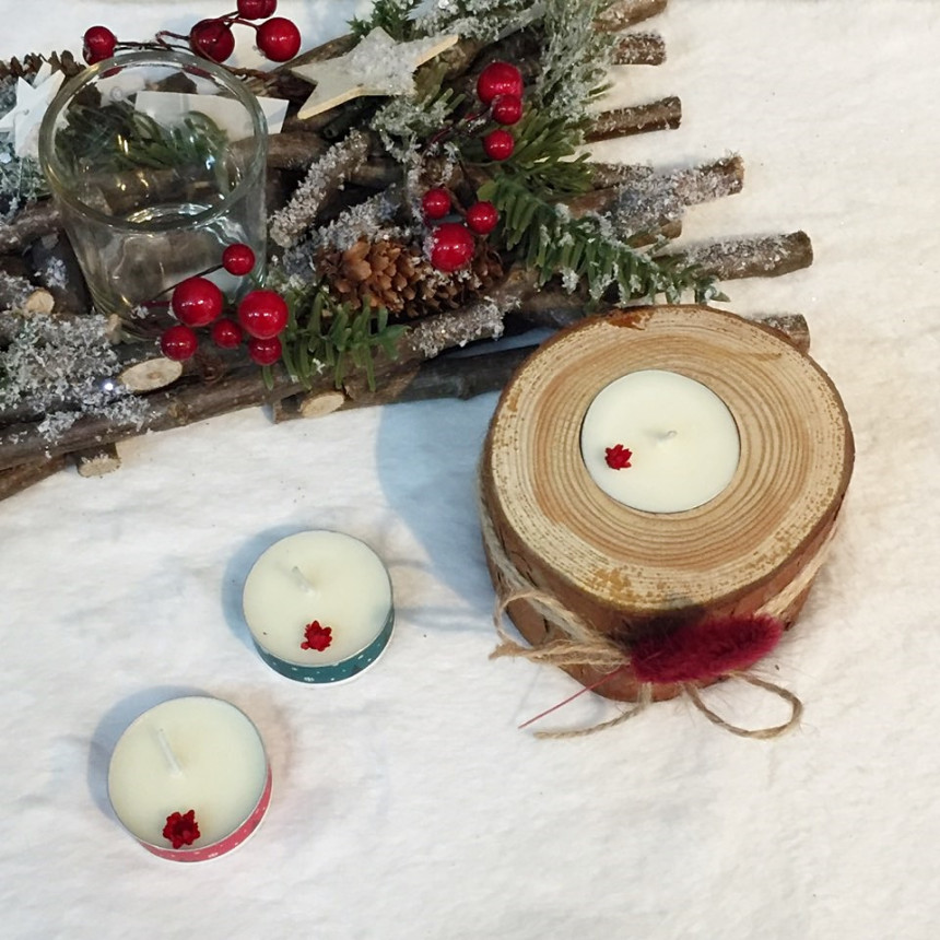 Birch lagras tea light holder set coffee aroma lig