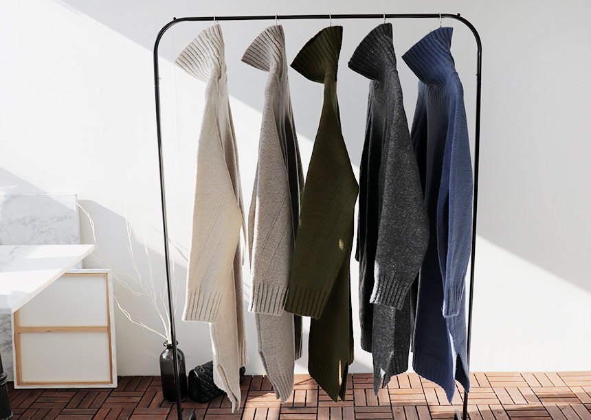 Cosplay Polo Knit One Piece Loose Fit Urun Winter 