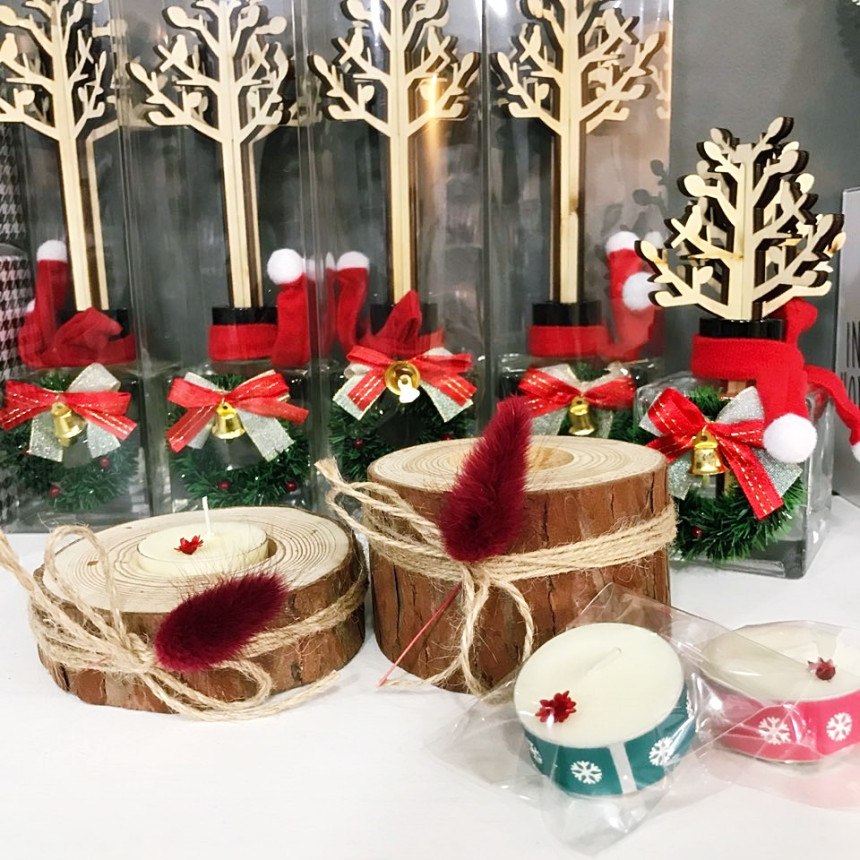 Birch lagras tea light holder set coffee aroma lig