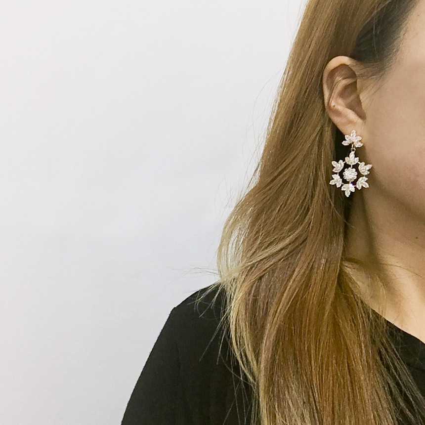 Snowflake Cubic Drop Earrings Party Fashion Earrin