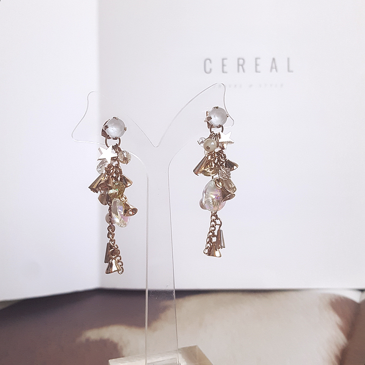 Handmade Earrings 2color colorful drop