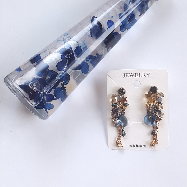 Handmade Earrings 2color colorful drop