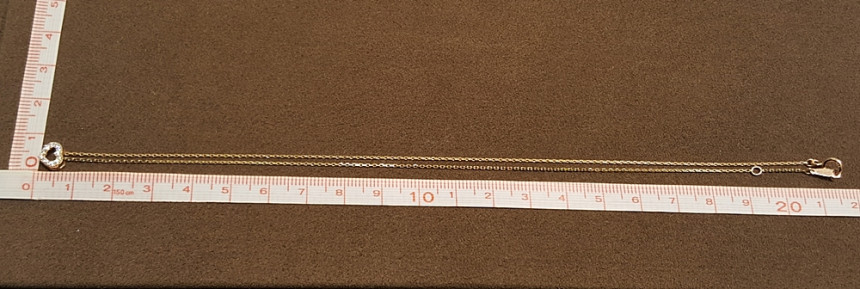 Golddude Rosette White Cubic Pink Gold Necklace -F