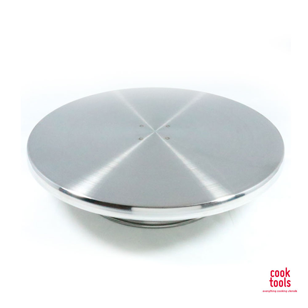 케이크 만들기 스테인레스 아이싱 케이크만들기 회전판 돌림판 300mmx80mm - 상품 이미지