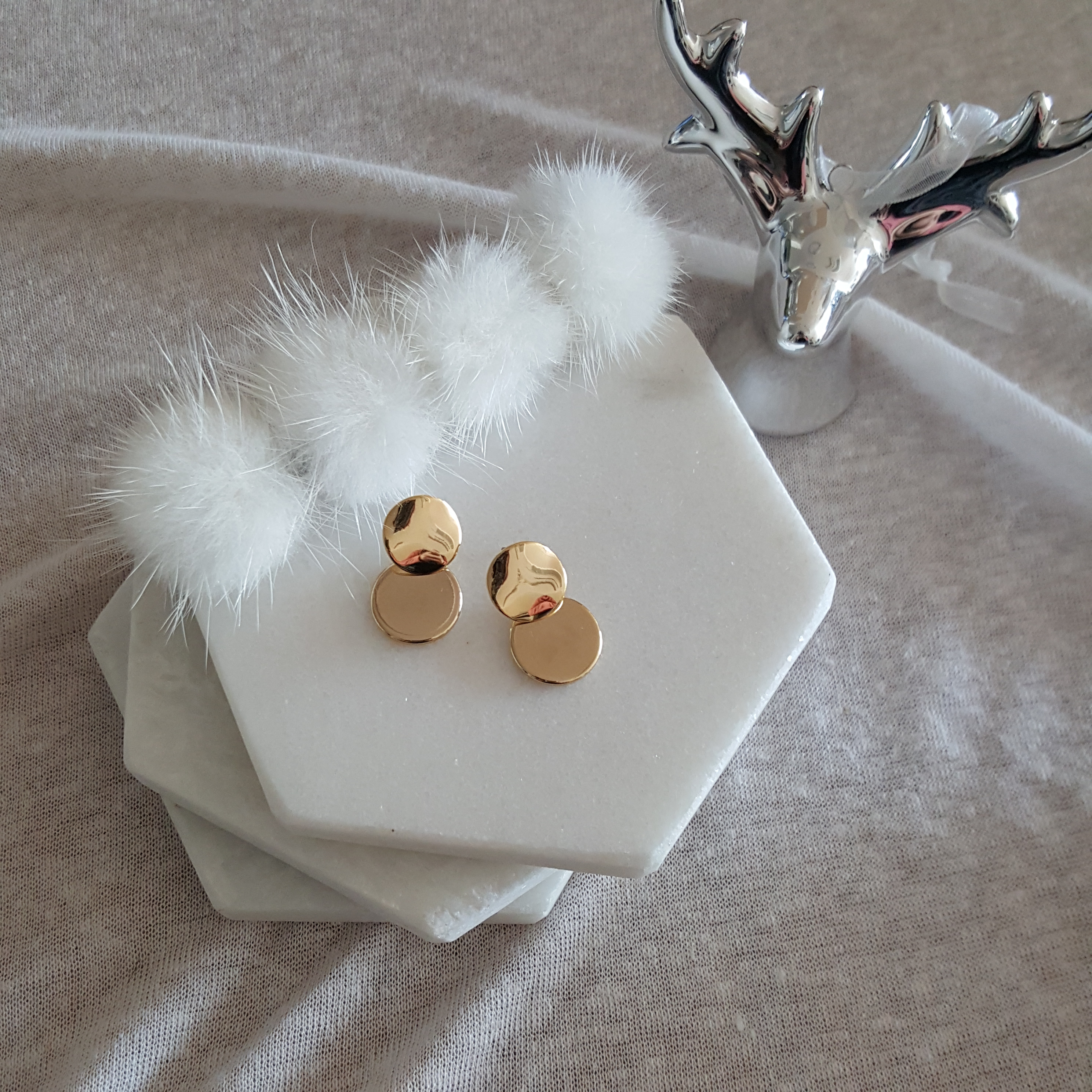 Bold Gold Earring Bling A high quality simple eari