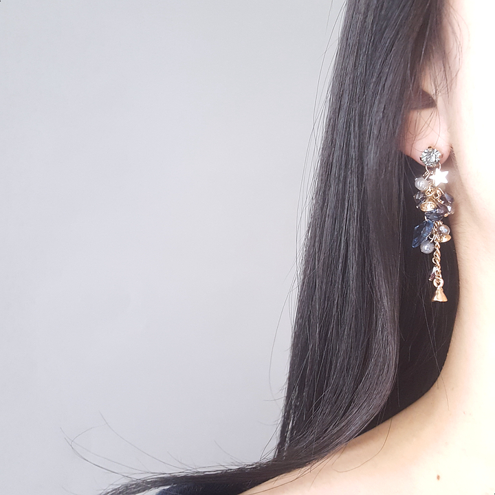 Handmade Earrings 2color colorful drop