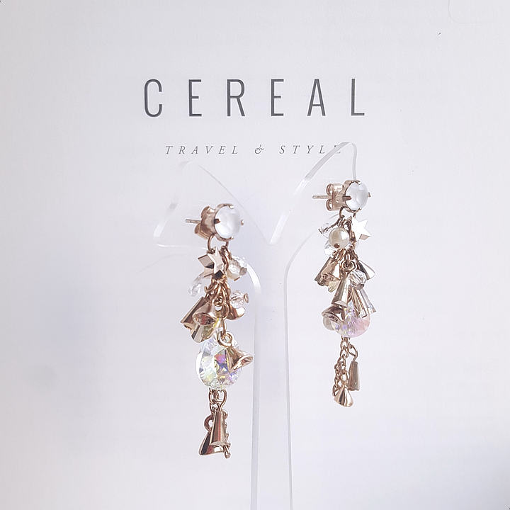 Handmade Earrings 2color colorful drop