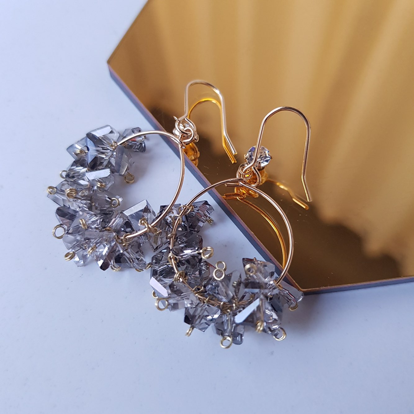 Breeze Swarovski Drop Earrings Woman Look Luxuriou