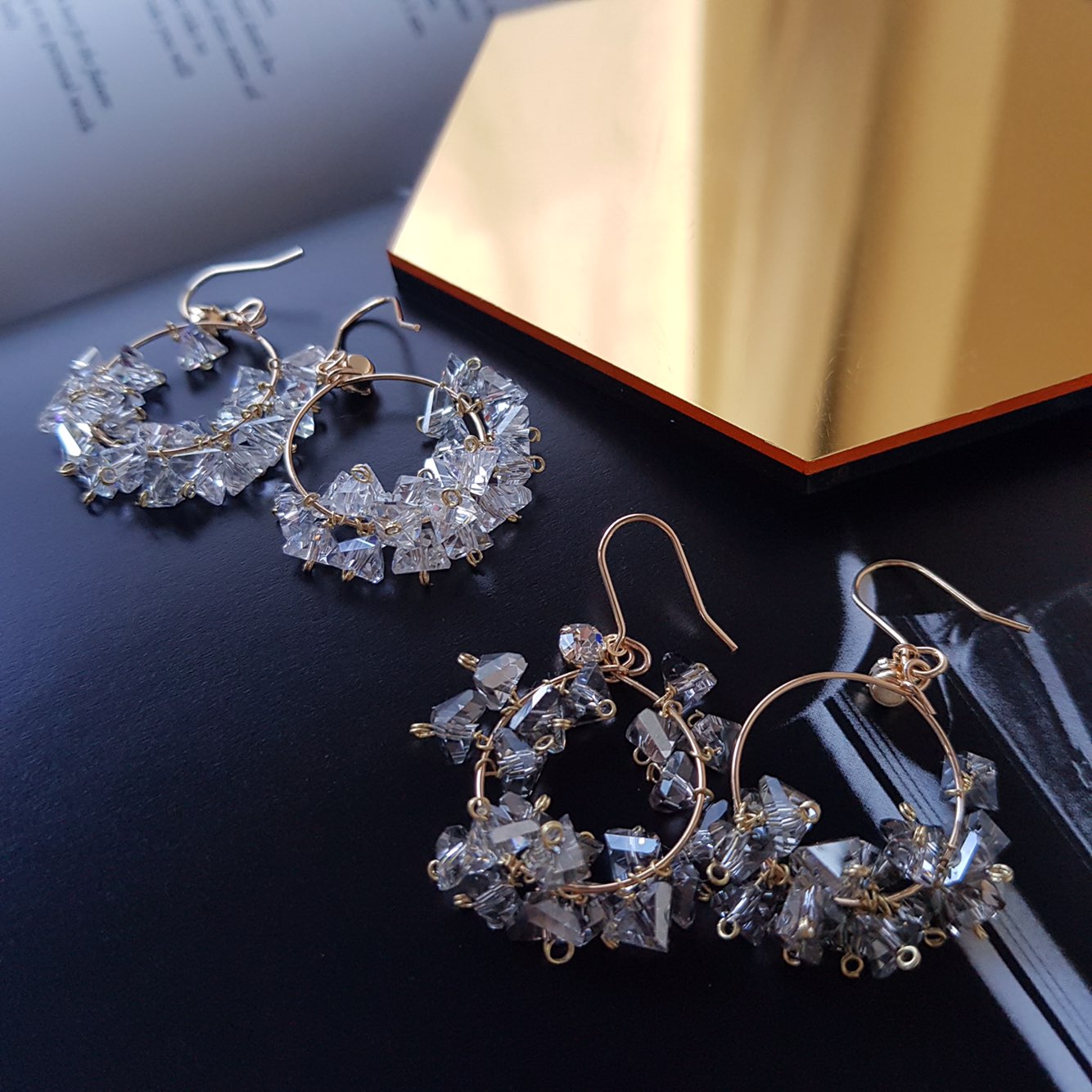 Breeze Swarovski Drop Earrings Woman Look Luxuriou
