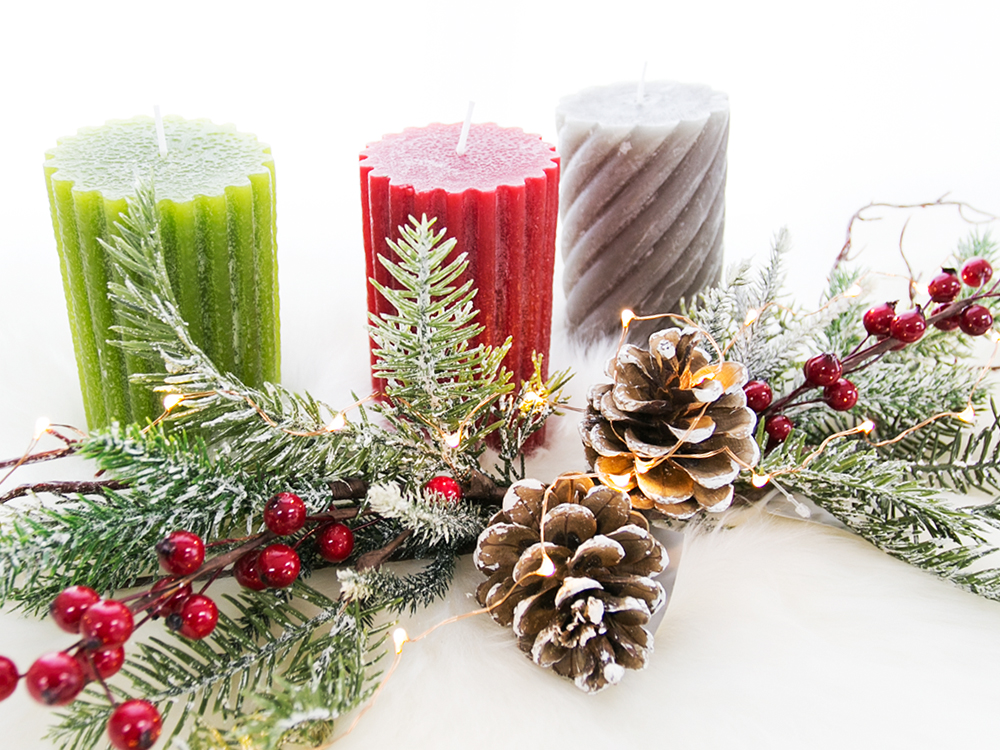 Christmas fragrance Candle Man 4color Decoration F