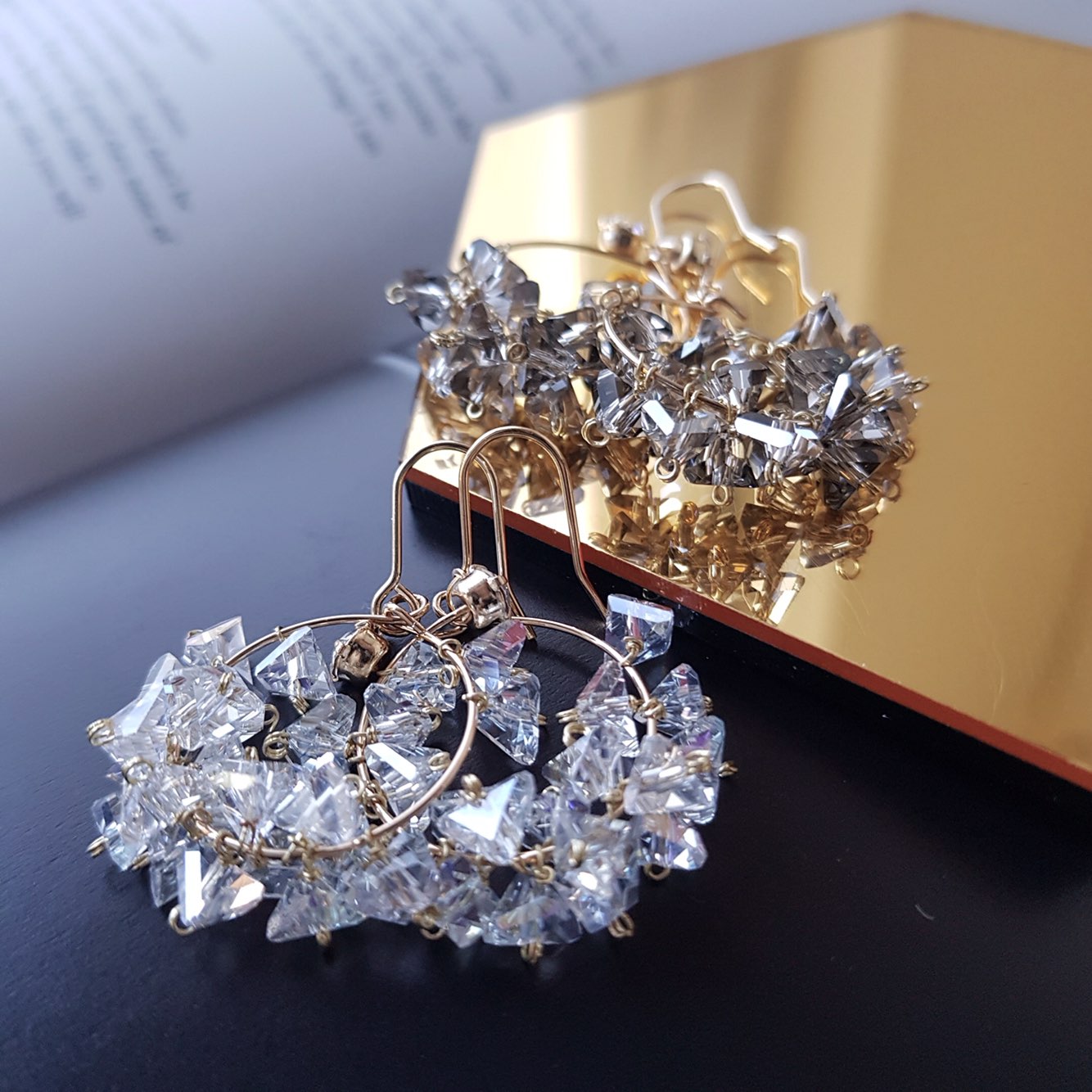 Breeze Swarovski Drop Earrings Woman Look Luxuriou