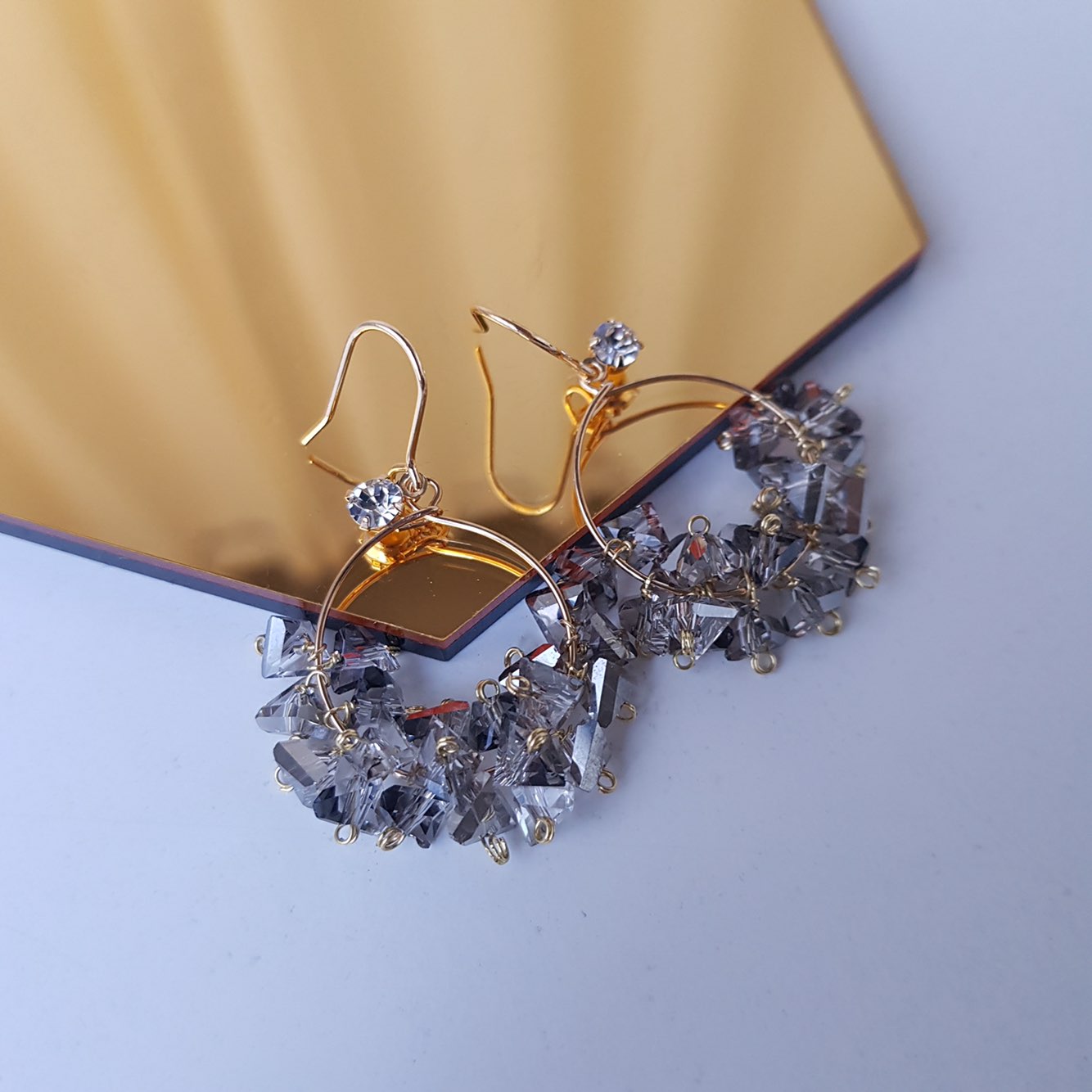 Breeze Swarovski Drop Earrings Woman Look Luxuriou