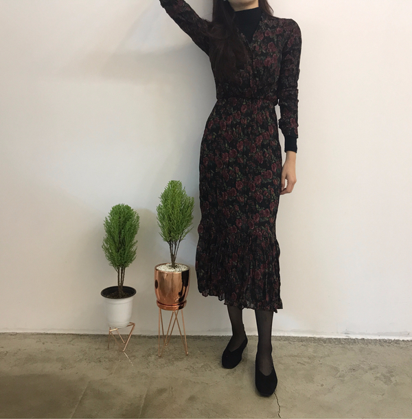 Rose Flower One Piece Chiffon Greetings Party Chri