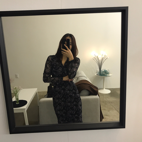 Rose Flower One Piece Chiffon Greetings Party Chri