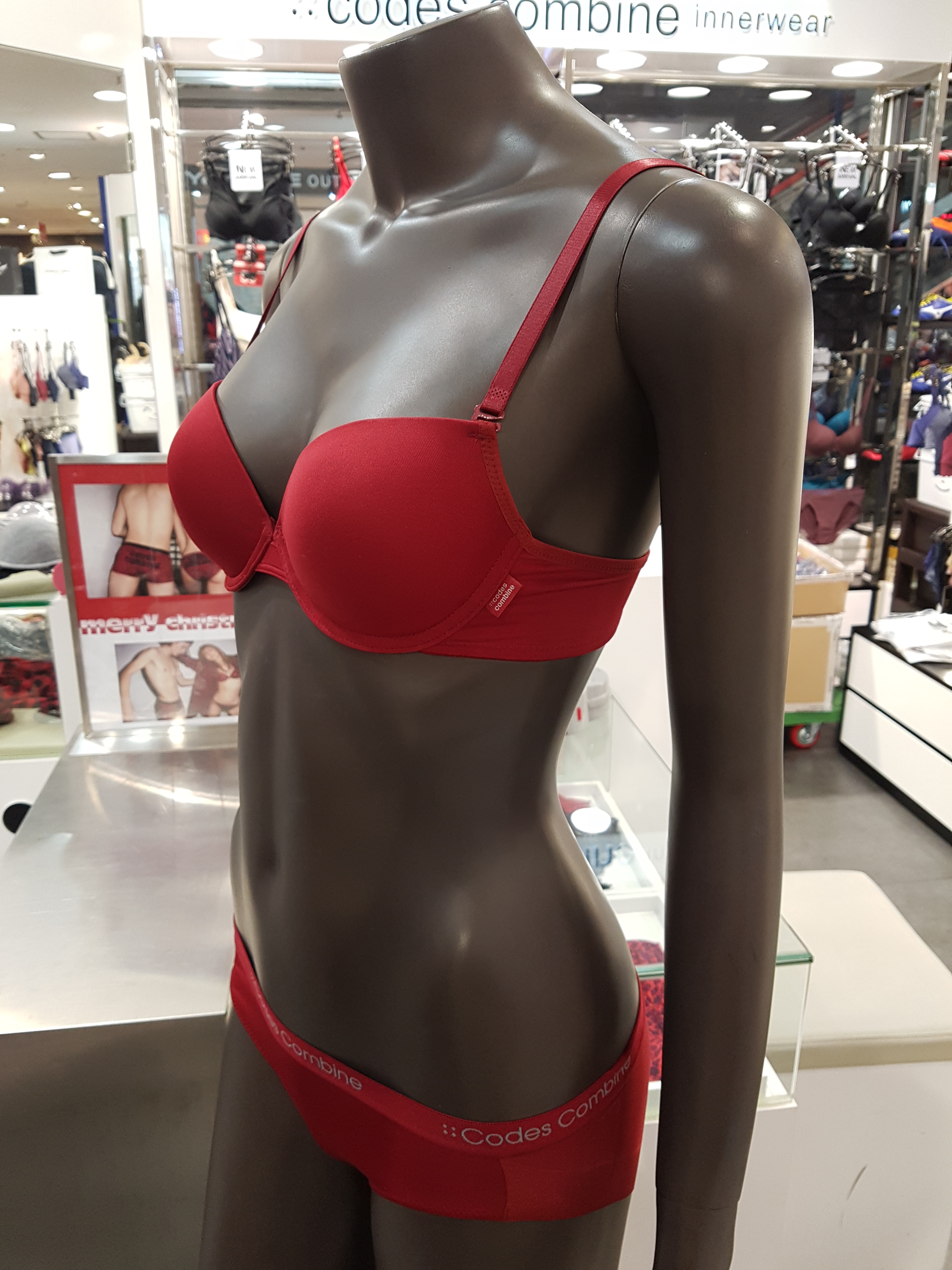 Corde's Combine Red Solid Bra Set CCDBRMA1RD CC