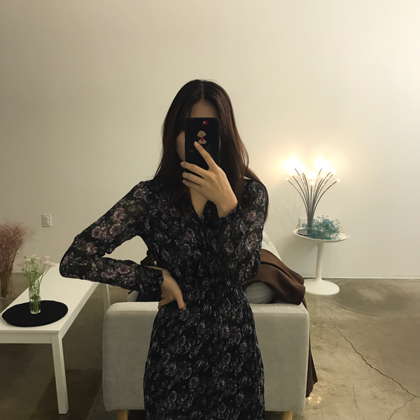 Rose Flower One Piece Chiffon Greetings Party Chri