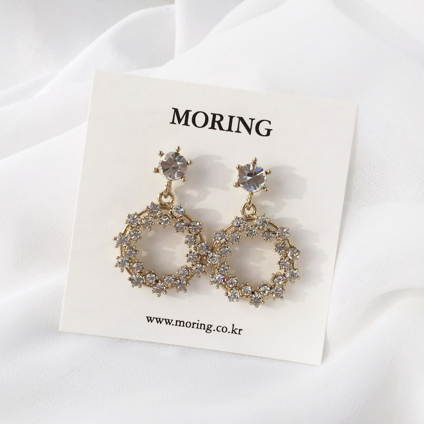 5 kinds of snowflake cubic pearl drop earrings ear