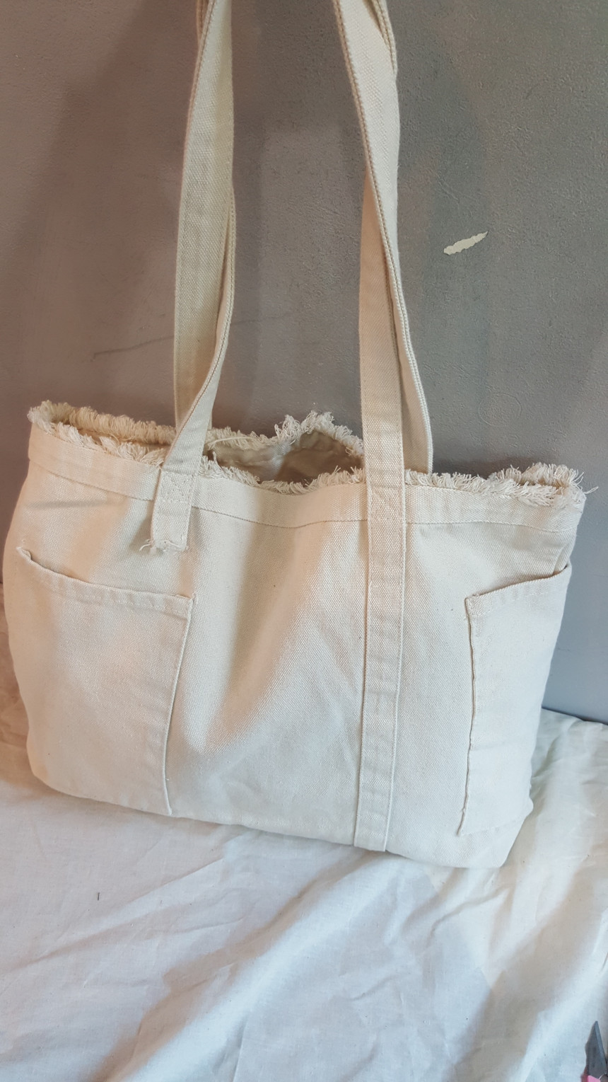 TOTE ECO SHOPPING TRAVEL Pocket Fringe Eco Bag